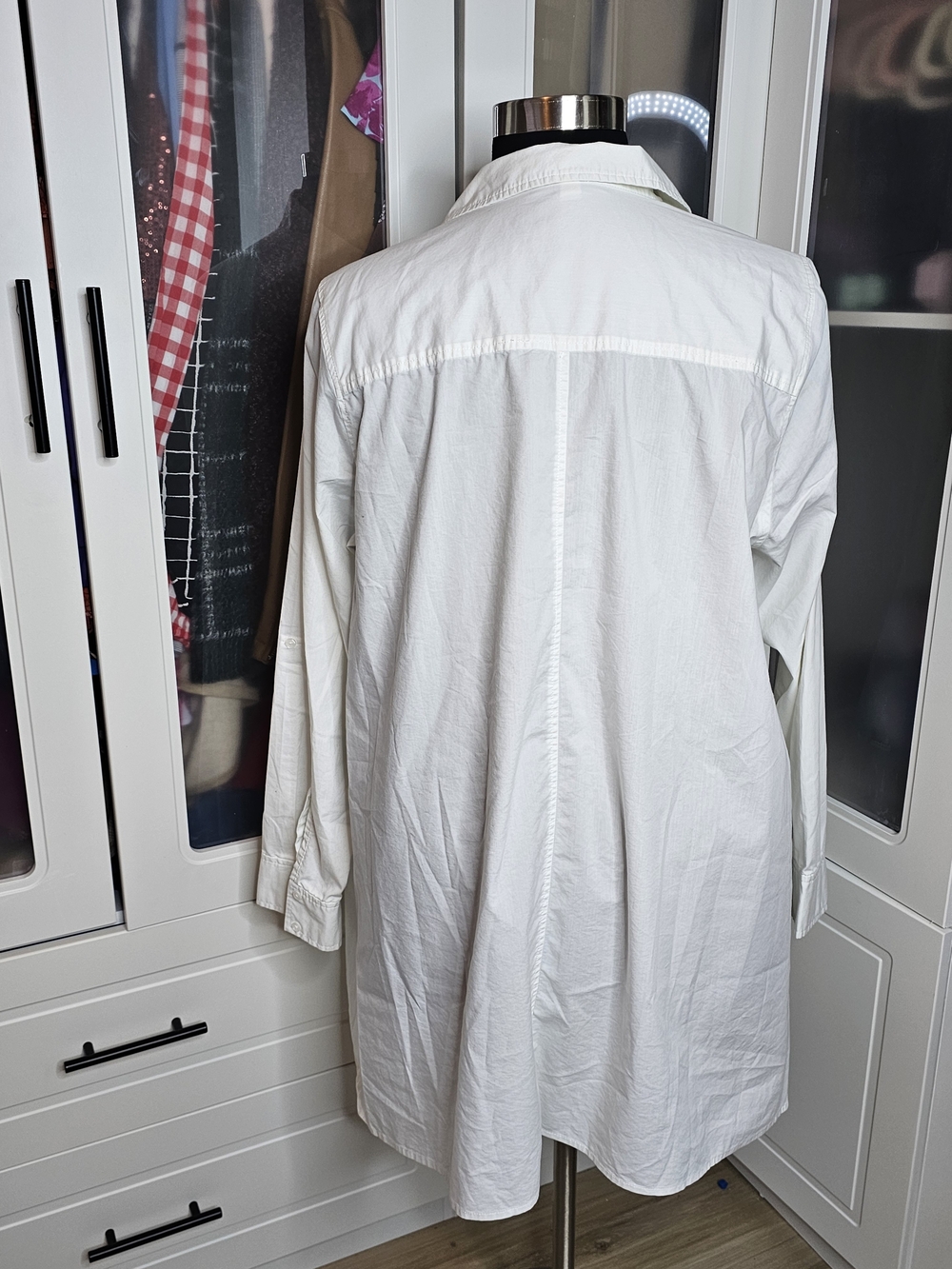Lane Bryant Classic White Men's Button-Down Shirt - Picture 3 of 5